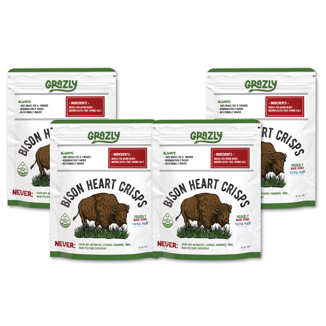 Bison Heart Crisps - 100% Grass-Fed/Finished
