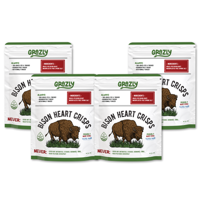 Bison Heart Crisps - 100% Grass-Fed/Finished