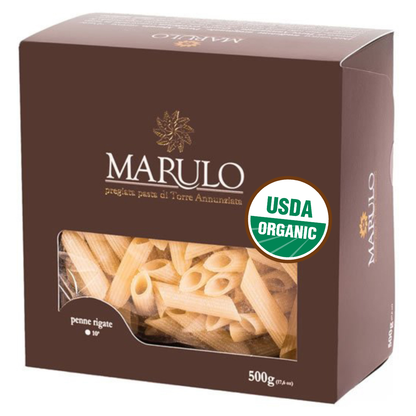 Marulo, Organic Penne Rigate Homemade Artisan Pasta 500g
