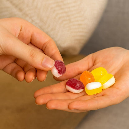 Andy Anand Chocolatier Sugar Free Trio of Strawberry Cream, Orange Cream & Lemon Cream Candy Hard Candy, Unique taste, Flown from Europe 25 Pieces - Sugar & Aspartame Free - Naturally Flavored & Sweetened - Non-GMO, Gluten Free, Keto & Diabetic Friendly