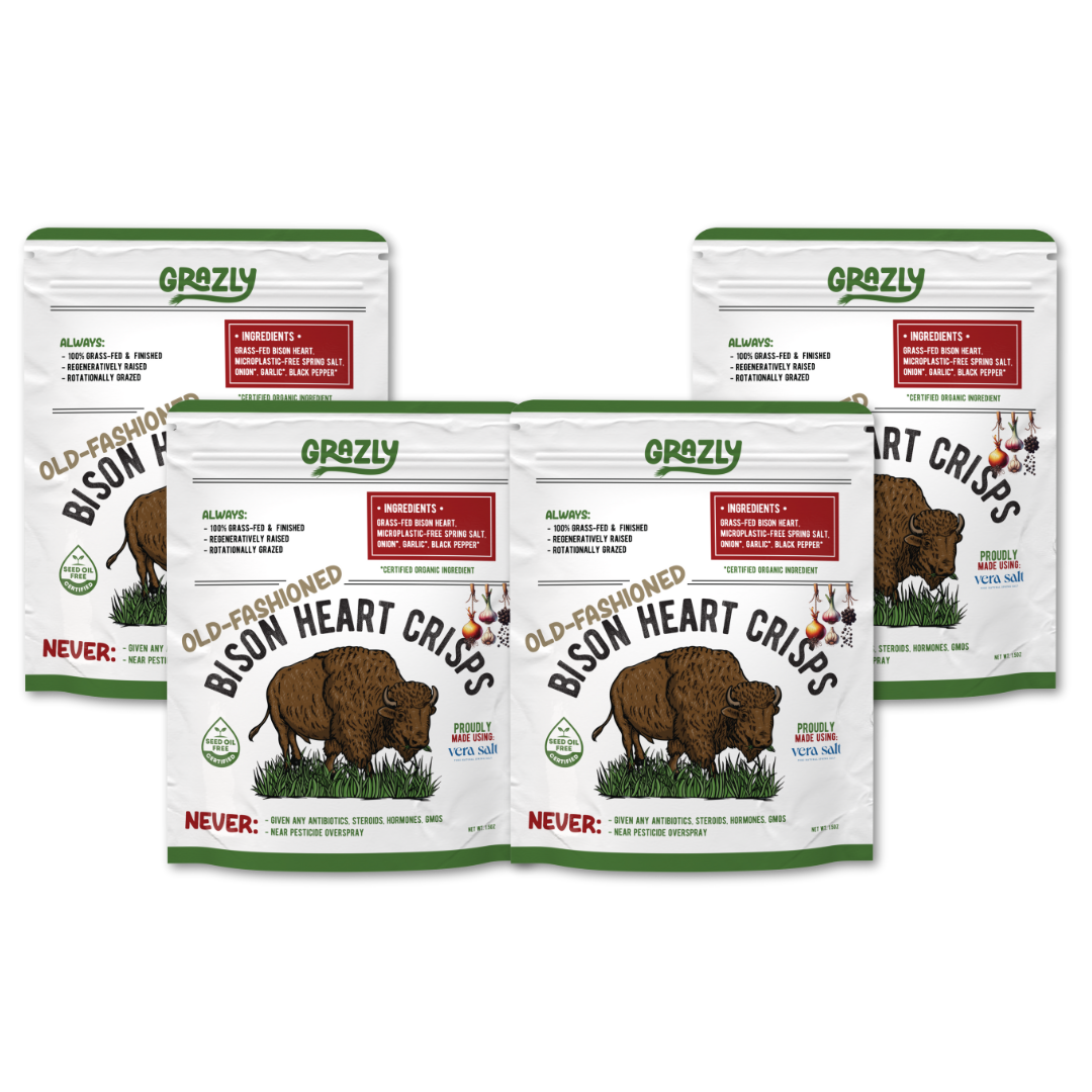 Bison Heart Crisps - 100% Grass-Fed/Finished