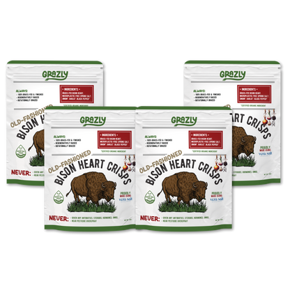 Bison Heart Crisps - 100% Grass-Fed/Finished