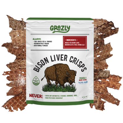 Bison Liver Crisps - 100% Grass-Fed/Finished
