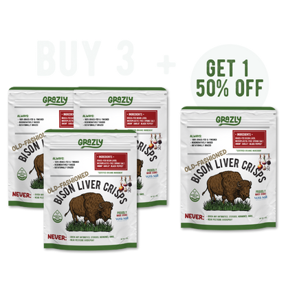 Bison Liver Crisps - 100% Grass-Fed/Finished