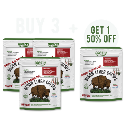 Bison Liver Crisps - 100% Grass-Fed/Finished