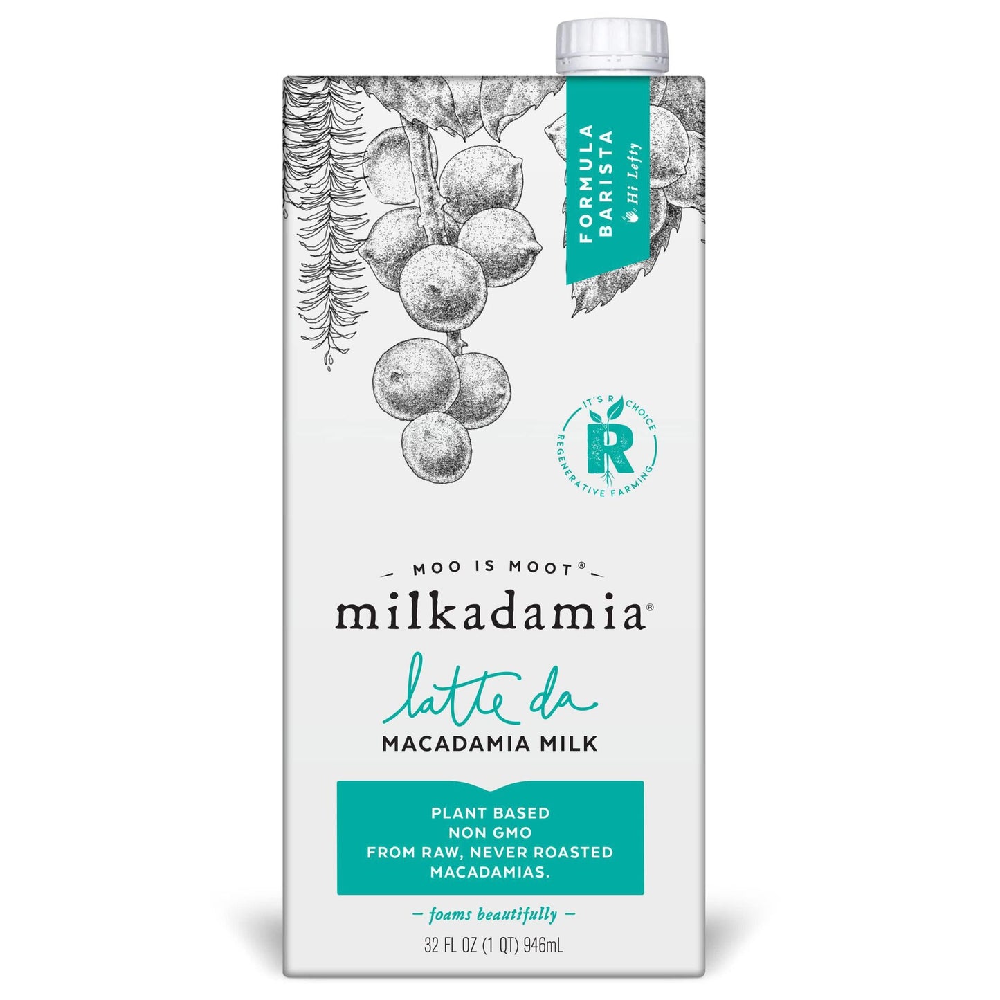 Milkadamia - 'Latte Da Barista' Macadamia Milk (32OZ)