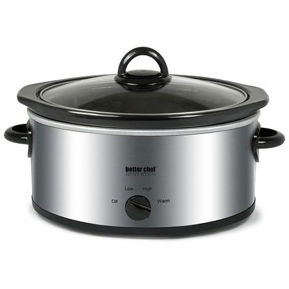 Better Chef 3-Quart Slow Cooker with Removable Crock - REFURBISHED