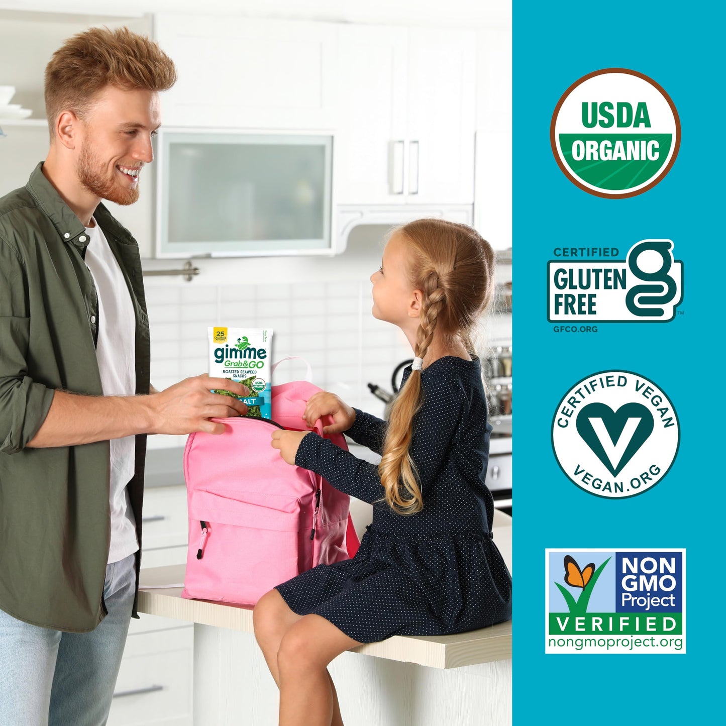 TikTok Viral Gimme Organic Roasted Seaweed Snacks - Multi-Flavor Pack