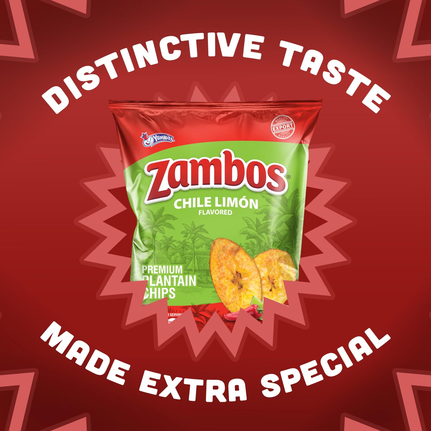 Viral TikTok Zambos Plantain Chips - Chile Limón, Original & Salsa Verde | Premium Central American Snack (5.29 oz)