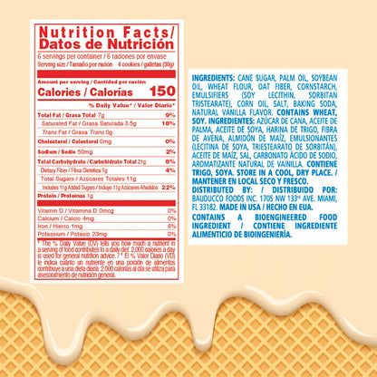 TikTok Viral Bauducco Wafer Cookies - Italian Chocolate & Vanilla