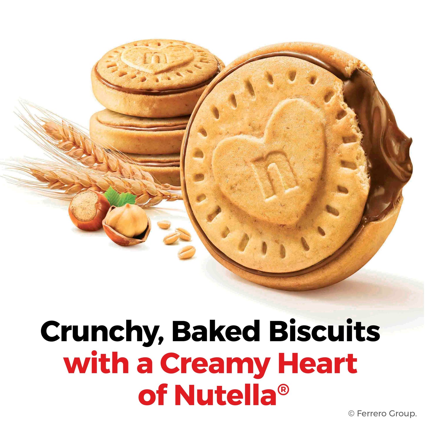 Nutella Biscuits - Premium Hazelnut Cocoa Cookies | Imported from Italy (20-Count, 9.7 oz)