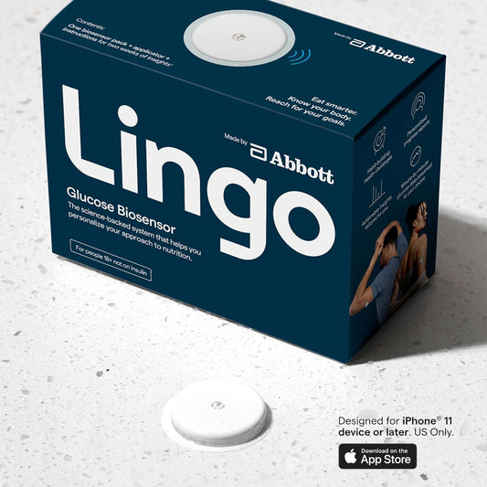 Abbott Lingo Continuous Glucose Monitor – 1-Pack, iPhone Compatible
