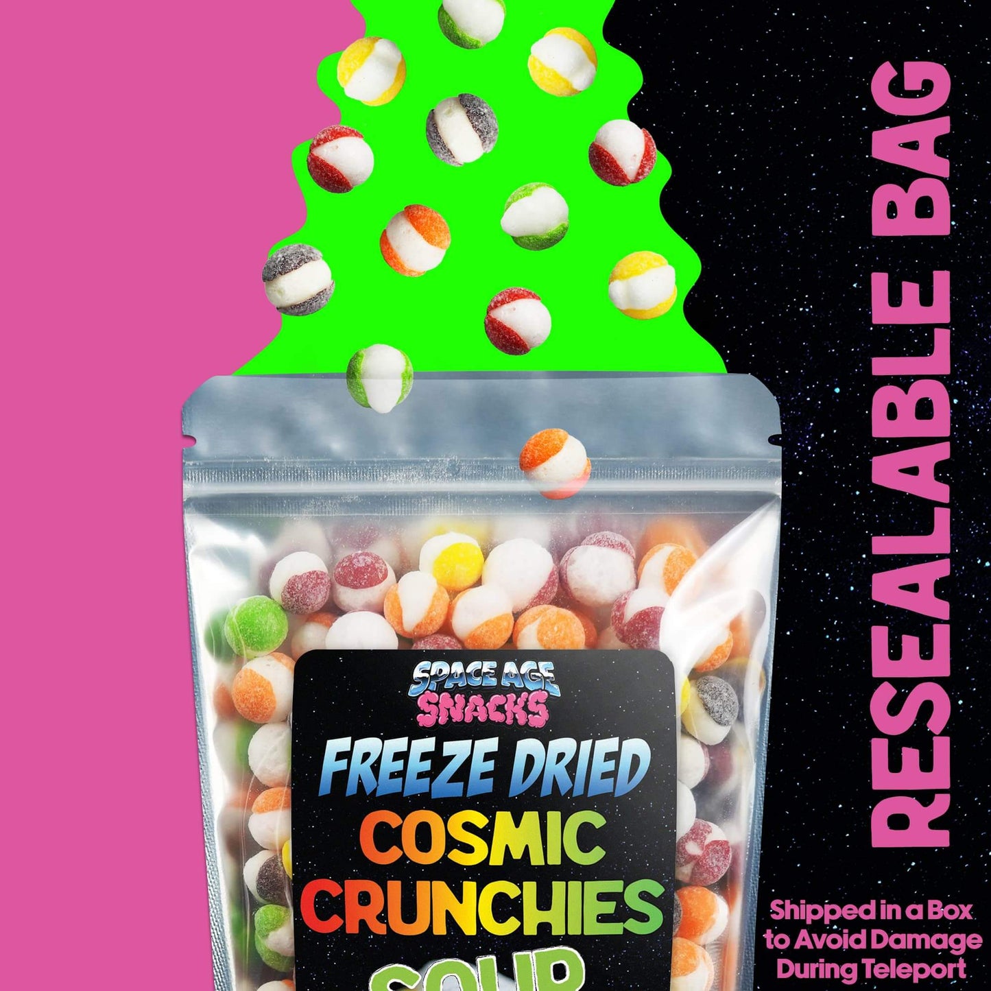 TikTok Cosmic Crunchies Freeze-Dried Candy - Viral TikTok Crunchy Snack (4 oz)