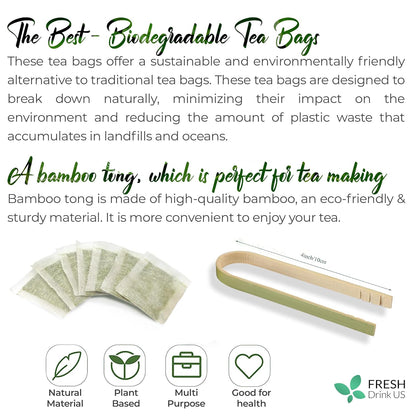 Premium Senna Leaf Tea Bags, 100% Natural & Pure from Senna Leaves. Loose Leaf Senna Herbal Tea, Made with Natural Material Tea Bags, Senna Leaf Tea. No Sugar, No Caffeine, No Gluten, Vegan.