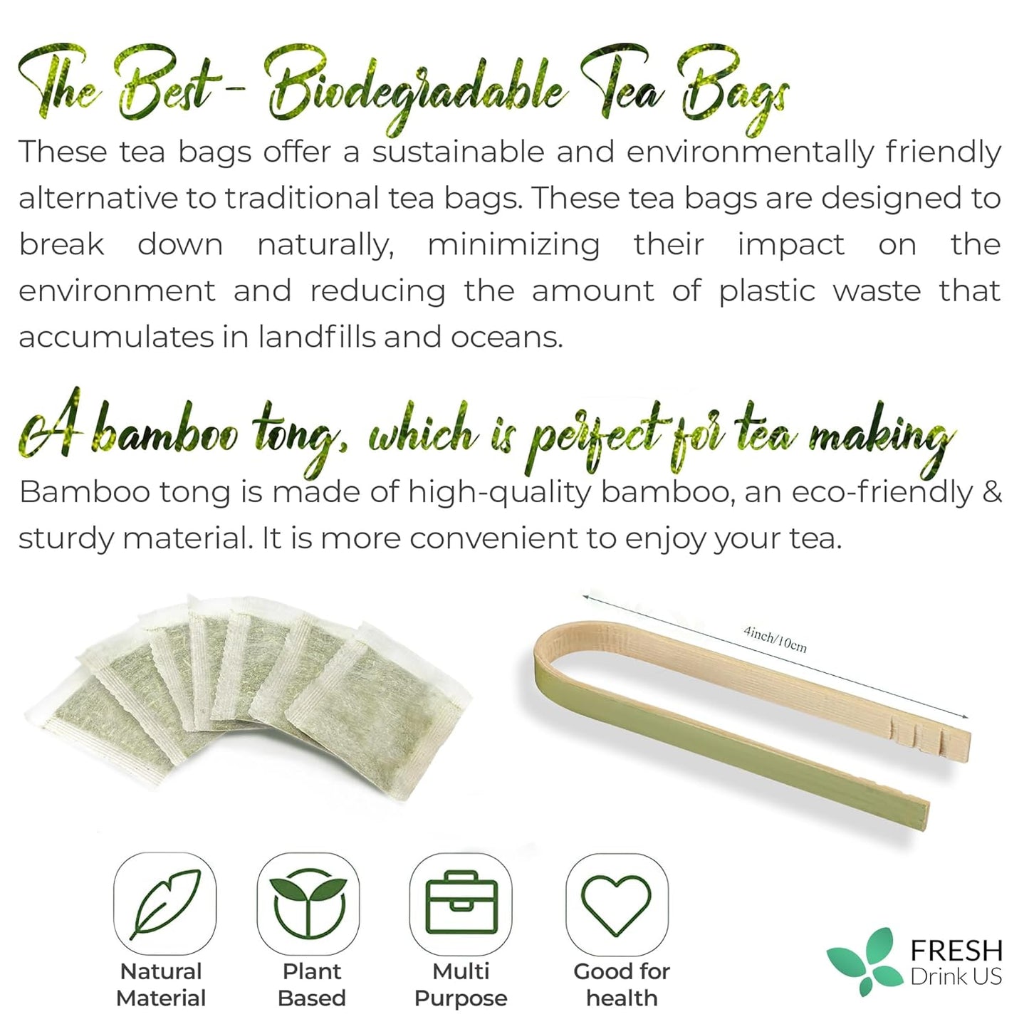 Premium Fennel Tea Bags, 100% Natural & Pure from Fennel Seeds. Fennel Seed Herbal Tea. Fennel Seed Tea. Made with Natural Material Tea Bags. No Sugar, No Caffeine, No Gluten, Vegan.