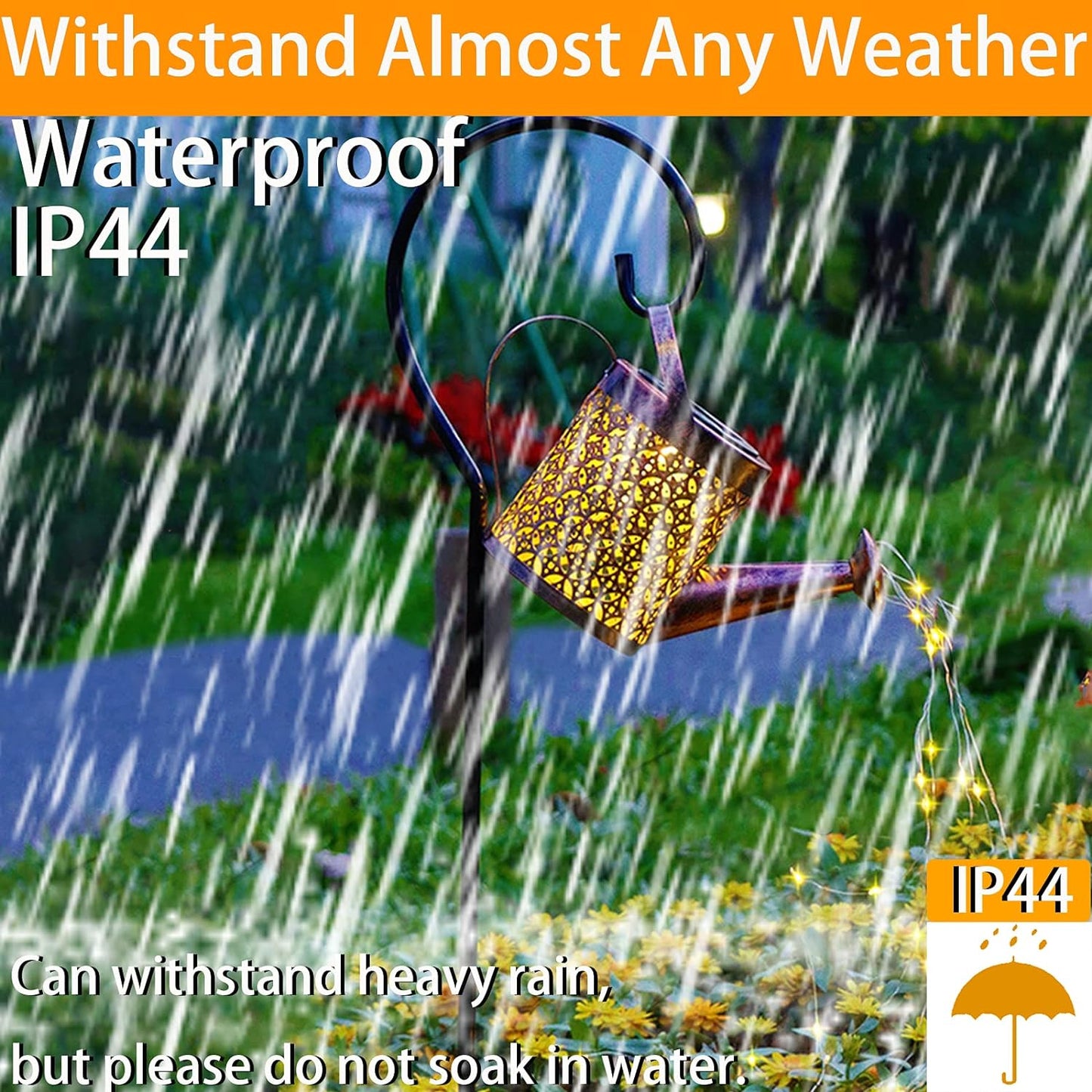 Hakol Solar Lantern Watering Can Set