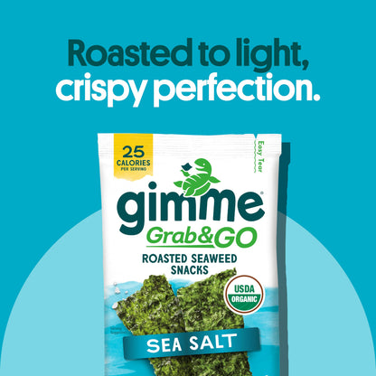 TikTok Viral Gimme Organic Roasted Seaweed Snacks - Multi-Flavor Pack