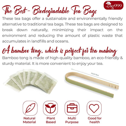 Pressure Balance Herbal Tea | Blend of 9 Natural Herbs | Caffeine-Free, Sugar-Free, Vegan-Friendly