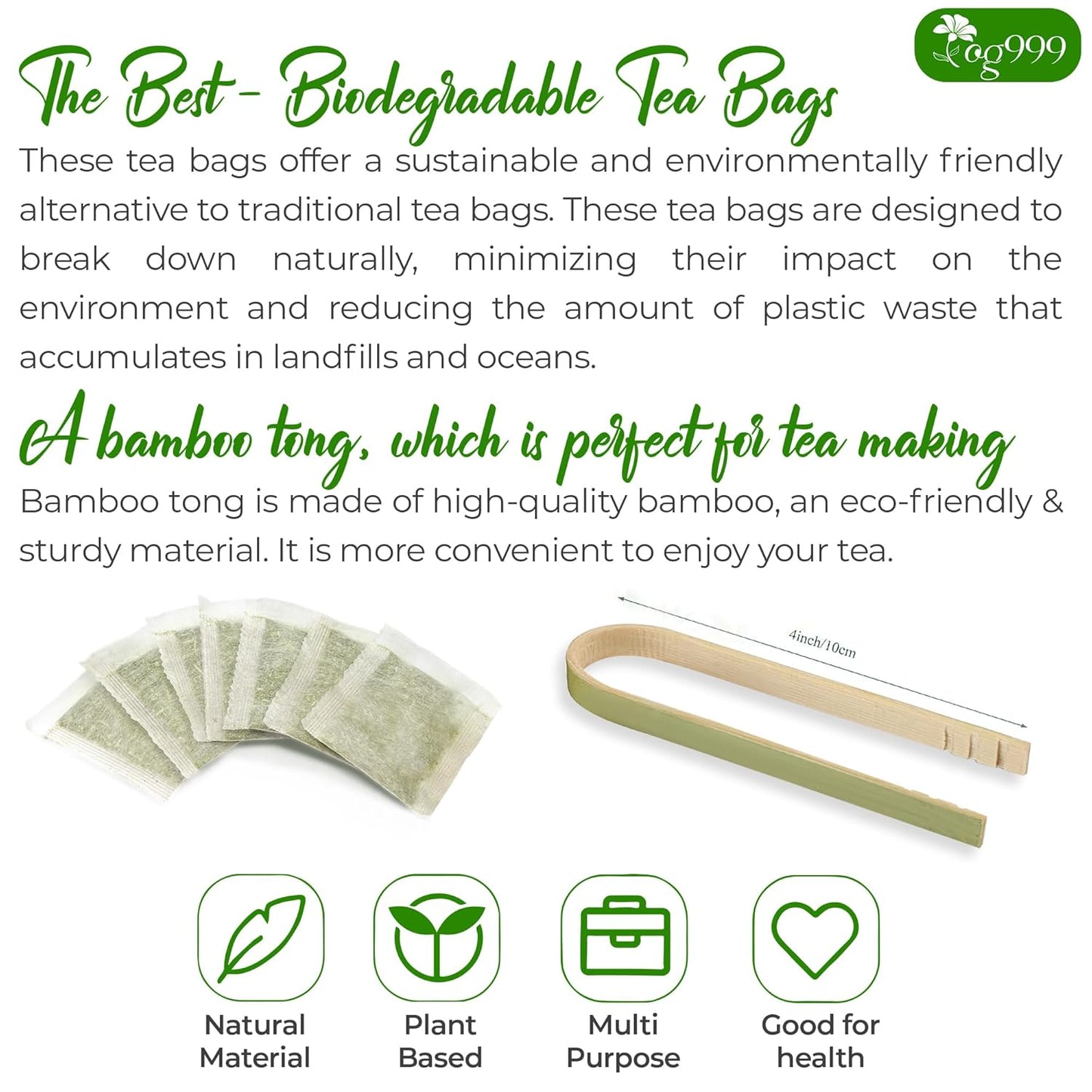 Premium 40 Thyme Leaf Tea Bags, 100% Natural & Pure, Loose Leaf Herbal Tea.