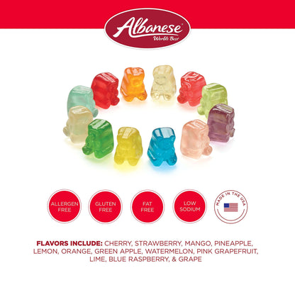 Trending  Albanese World's Best Gummi Candy - 5 Pound Bulk Bags - Multiple Varieties