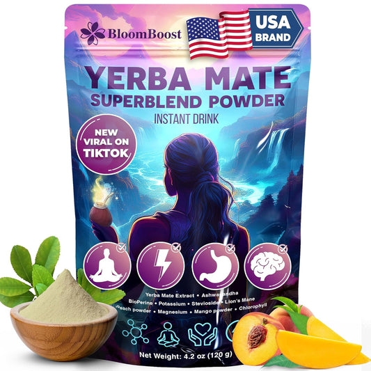 Yerba Mate Instant Tea Powder | Superfood Energy & Focus Blend