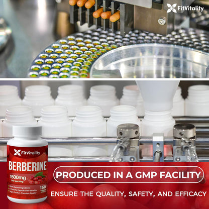 Premium Berberine Supplement, Non-GMO, Gluten-Free