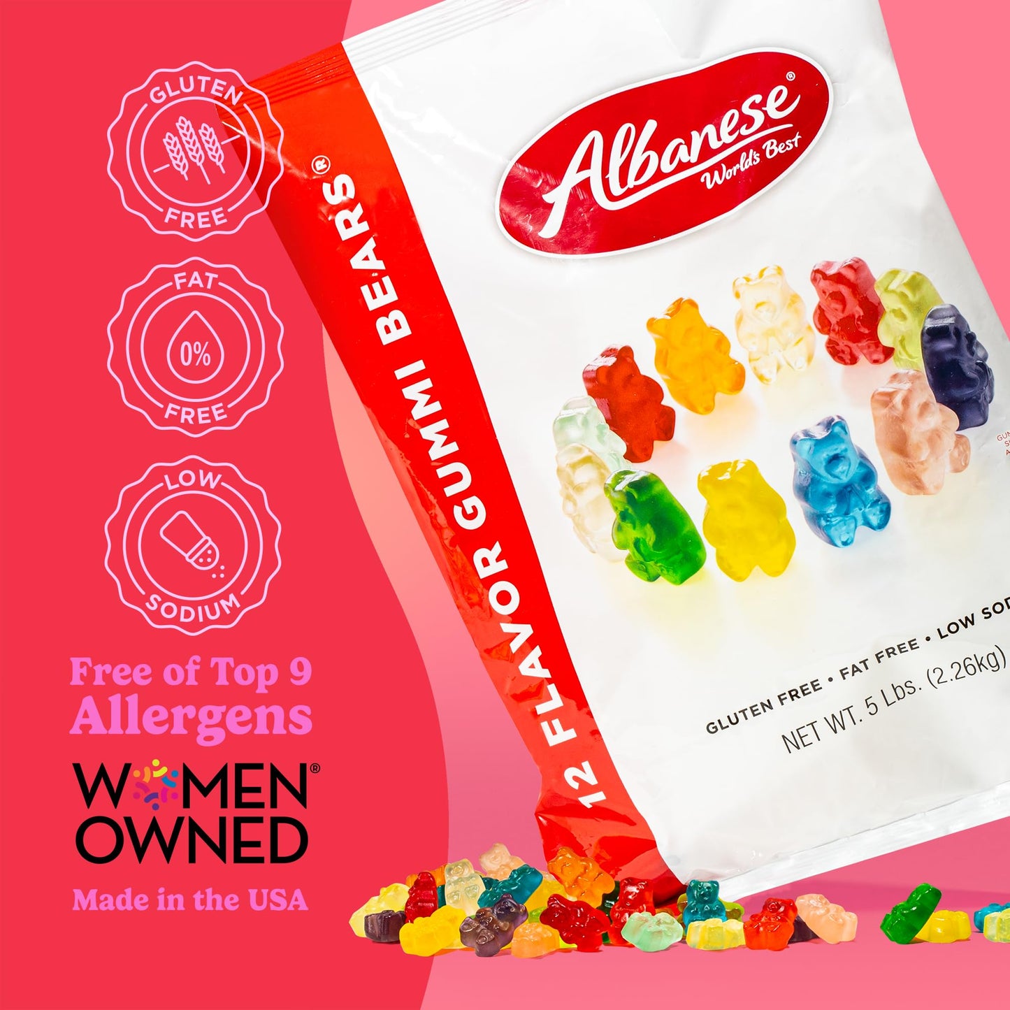 TikTok Viral Albanese Gummi Bears - World's Best 12 Flavors
