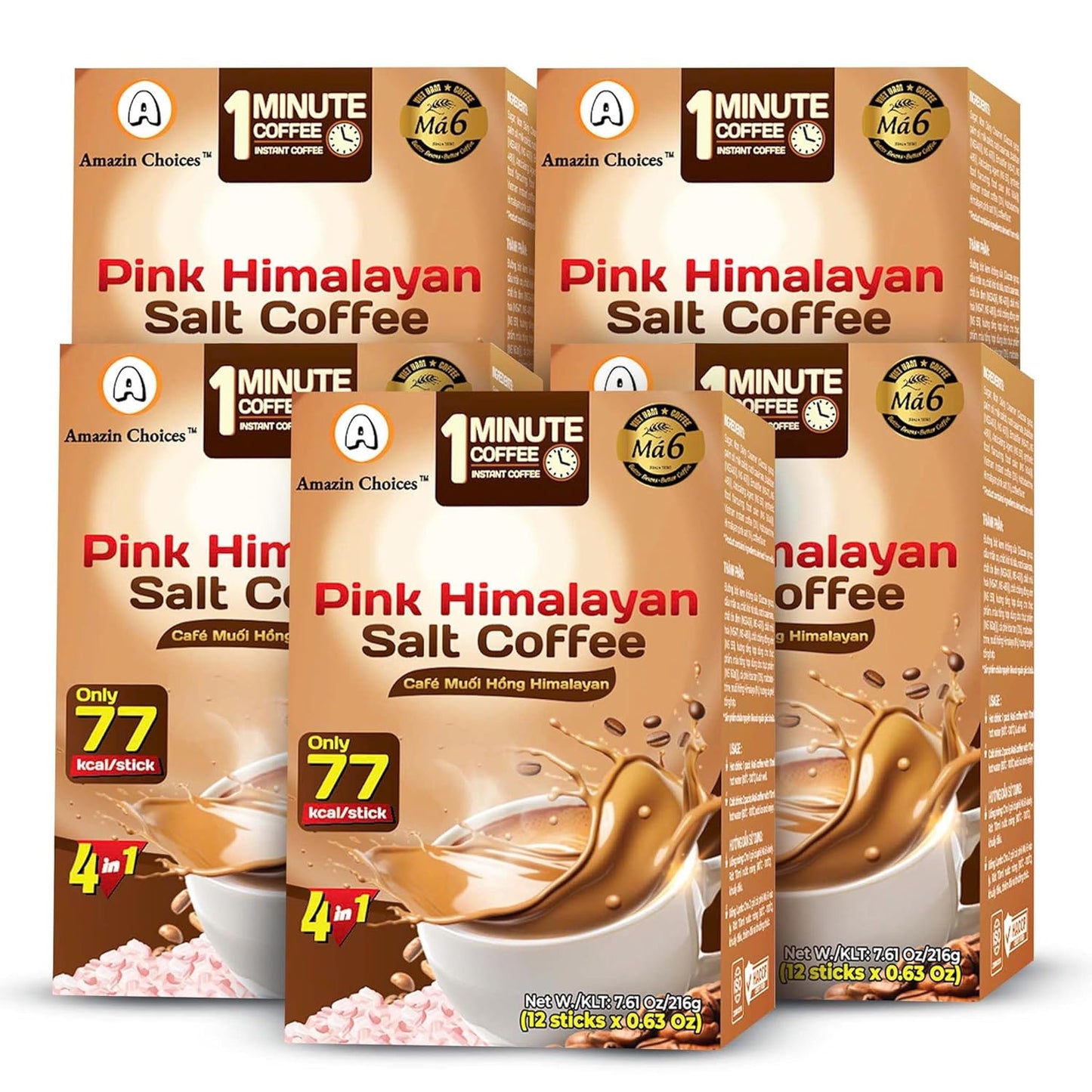 Amazin Choices Pink Himalayan Salted Coffee, 0.63 oz., 12 ct.
