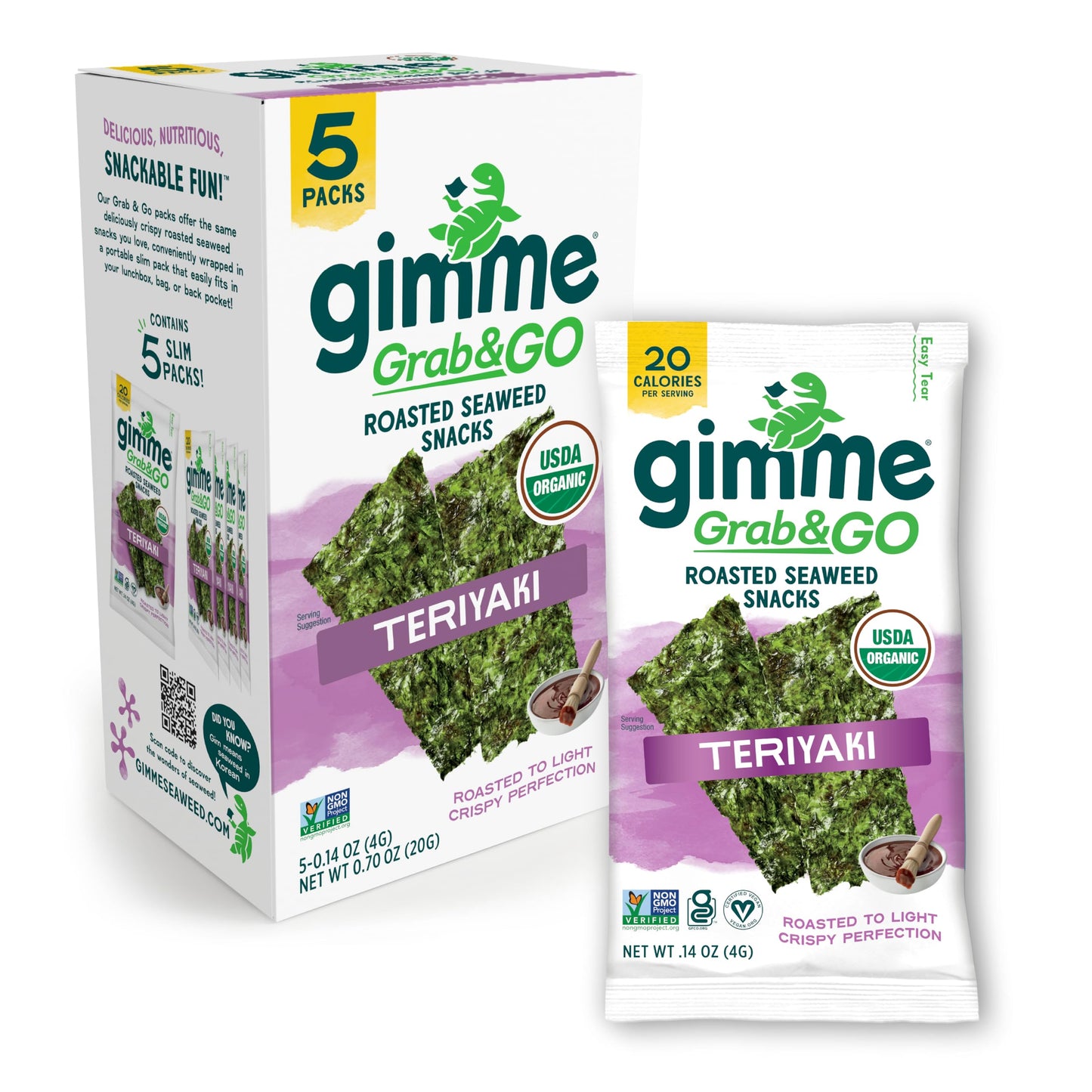 TikTok Viral Gimme Organic Roasted Seaweed Snacks - Multi-Flavor Pack