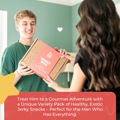 Premium Beef Jerky Gift Basket - Exotic Variety Pack for Men