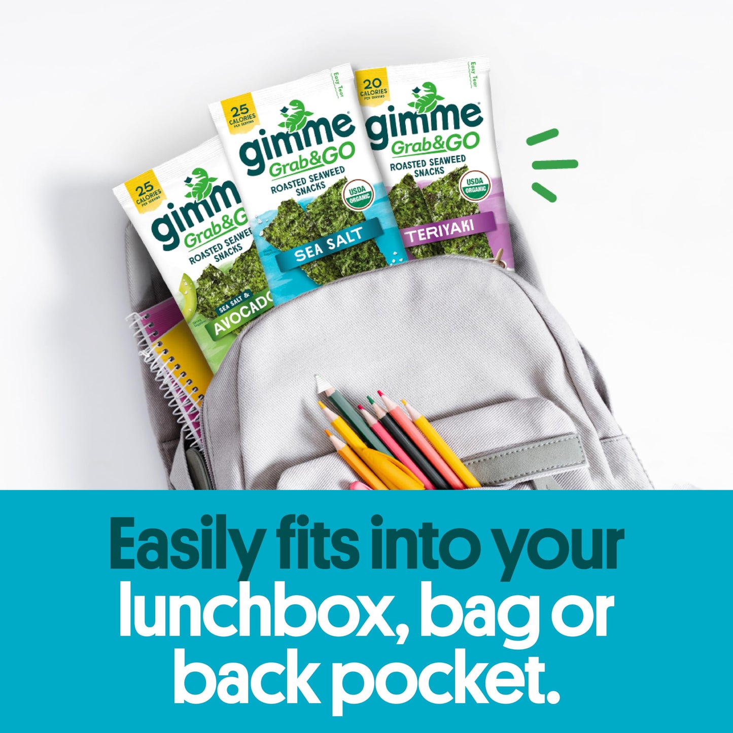 TikTok Viral Gimme Organic Roasted Seaweed Snacks - Multi-Flavor Pack