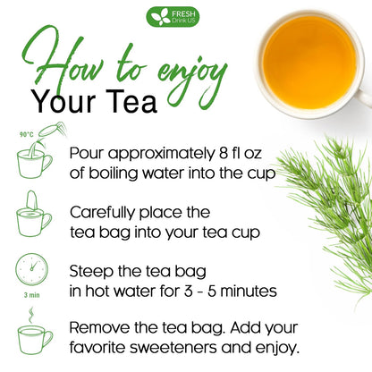 Premium Horsetail Leaf Tea Bags, 100% Natural & Pure from Horsetail Loose Leaves Herbal Tea. No Sugar, No Caffeine, No Gluten, Vegan.