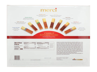 Merci German Chocolates - Premium Assorted Gift Box (23.8oz) | 8 Gourmet Varieties