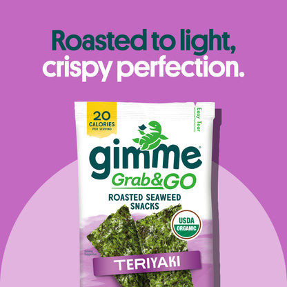 TikTok Viral Gimme Organic Roasted Seaweed Snacks - Multi-Flavor Pack