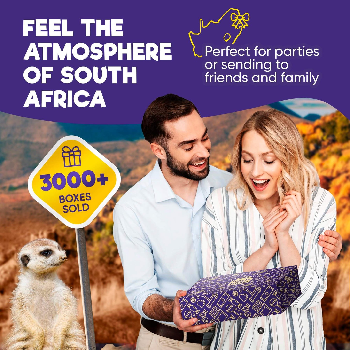 Premium South African Snack Box - 36 Authentic Treats & Confectionery