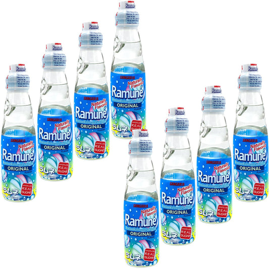 Ramune Japanese Soda, Original, 6.76 Fluid Ounce, Pack of 8