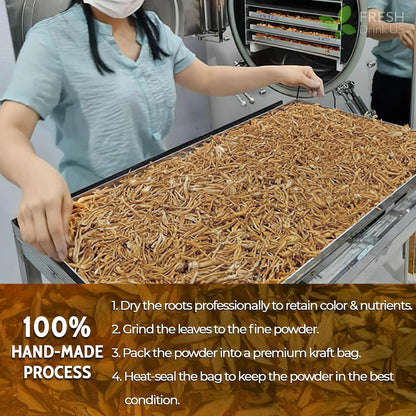 Burdock Root Powder,  Burdock Root Extract, 100% Natural & Pure from Burdock Root, Burdock Root Herbal Tea, No Additives, No Caffeine, Vegan