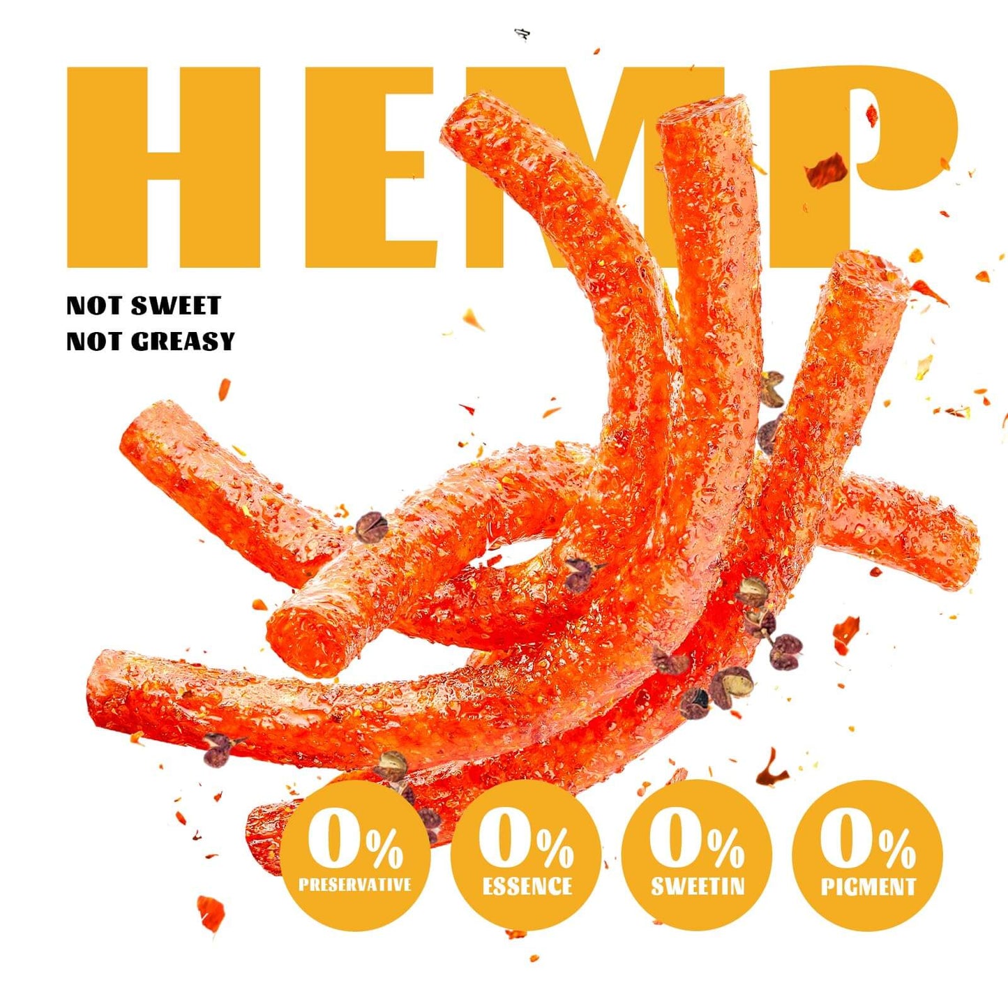 TikTok Viral - Chinese Latiao Spicy Gluten Strips, Authentic Vegan Snack 5.5oz | Wei Long