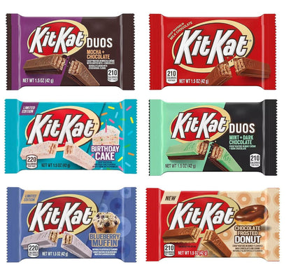 America's Favorite - KIT KAT Variety Pack, 6 Premium Flavors (1.5oz Full-Size Bars)