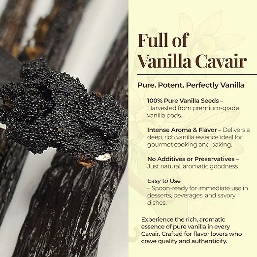 25 Premium Vanilla Beans Grade A  – Gourmet Vanilla Pods for Baking & Extract