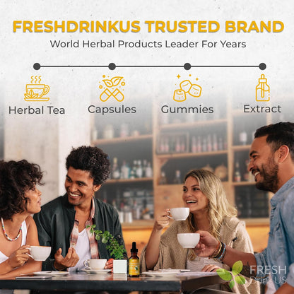 Mullein Drops for Lungs Cleanse Support, Mullein Extract Liquid – 100% from Natural Mullein Leaves, Non-GMO, Gluten-Free