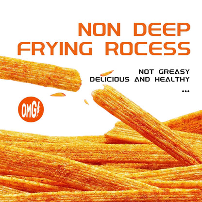 TikTok Viral - Chinese Latiao Spicy Gluten Strips, Authentic Vegan Snack 5.5oz | Wei Long