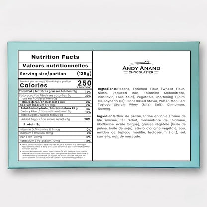 Andy Anand Sugar-Free Dark Chocolate Pecan Pie, 2 lb – Keto & Diabetic-Friendly, Real Toasted Pecans, Flaky Crust, Birthday & Holiday Gift