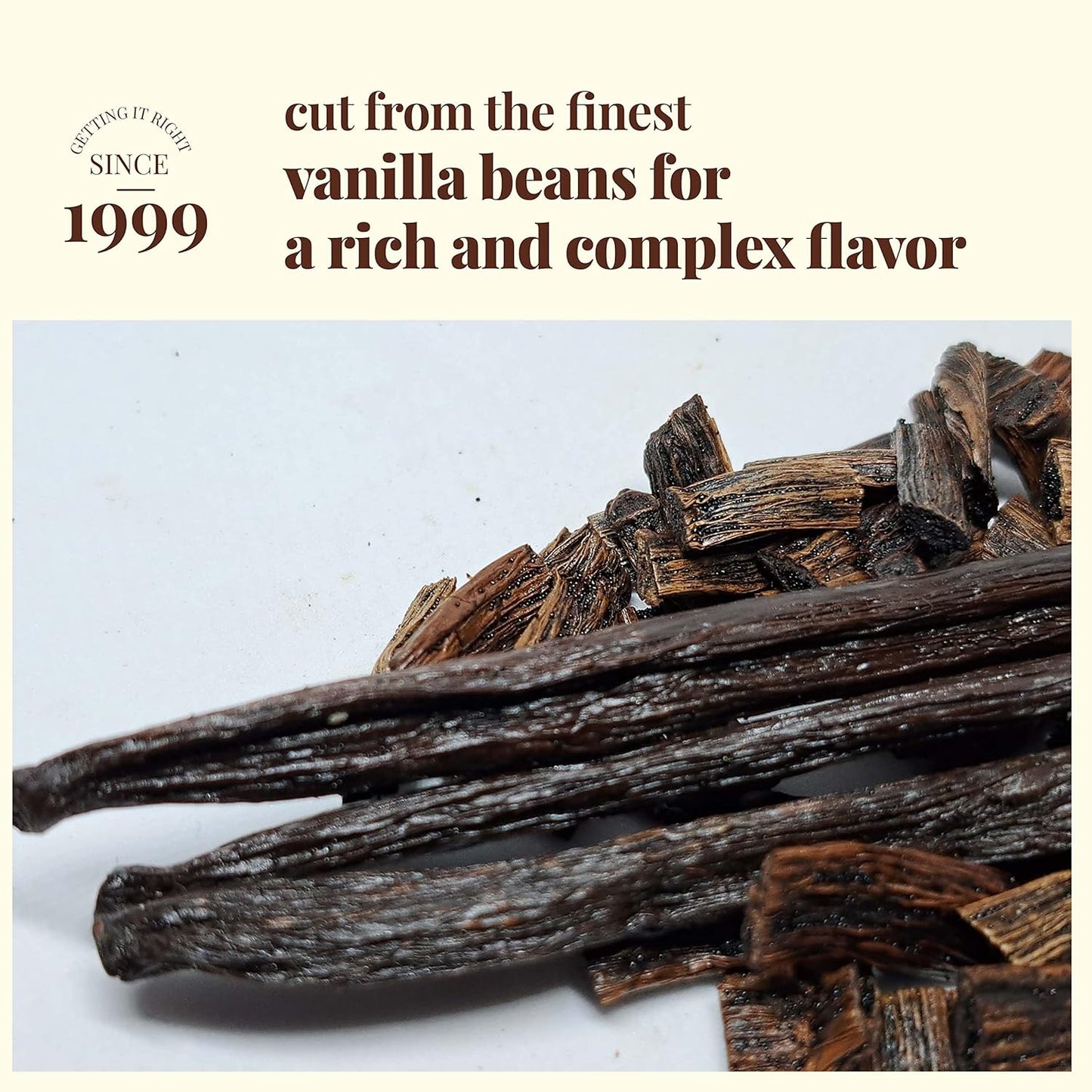 Premium Vanilla Cuts - 1 lb. Cut from Whole Vanilla Beans Grade B