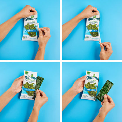 TikTok Viral Gimme Organic Roasted Seaweed Snacks - Multi-Flavor Pack