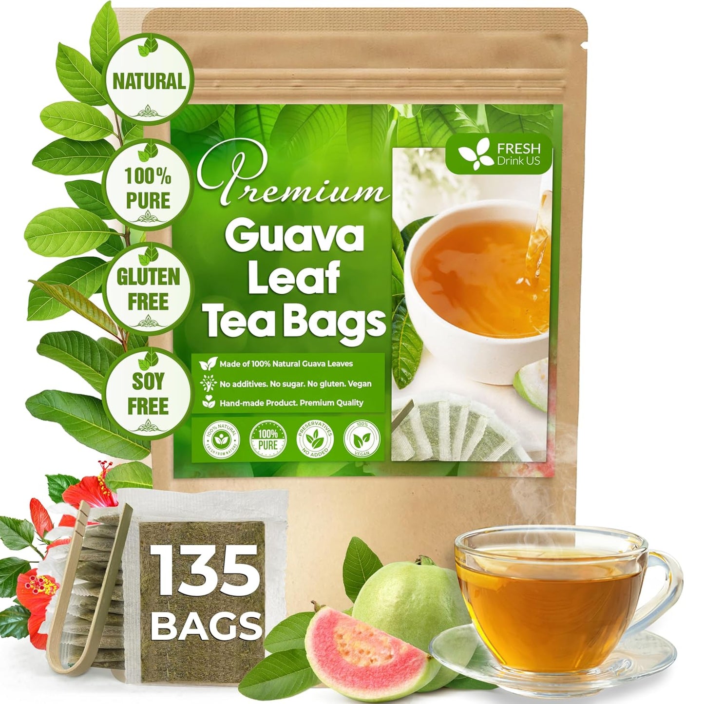 Premium Guava Leaf Tea Bags