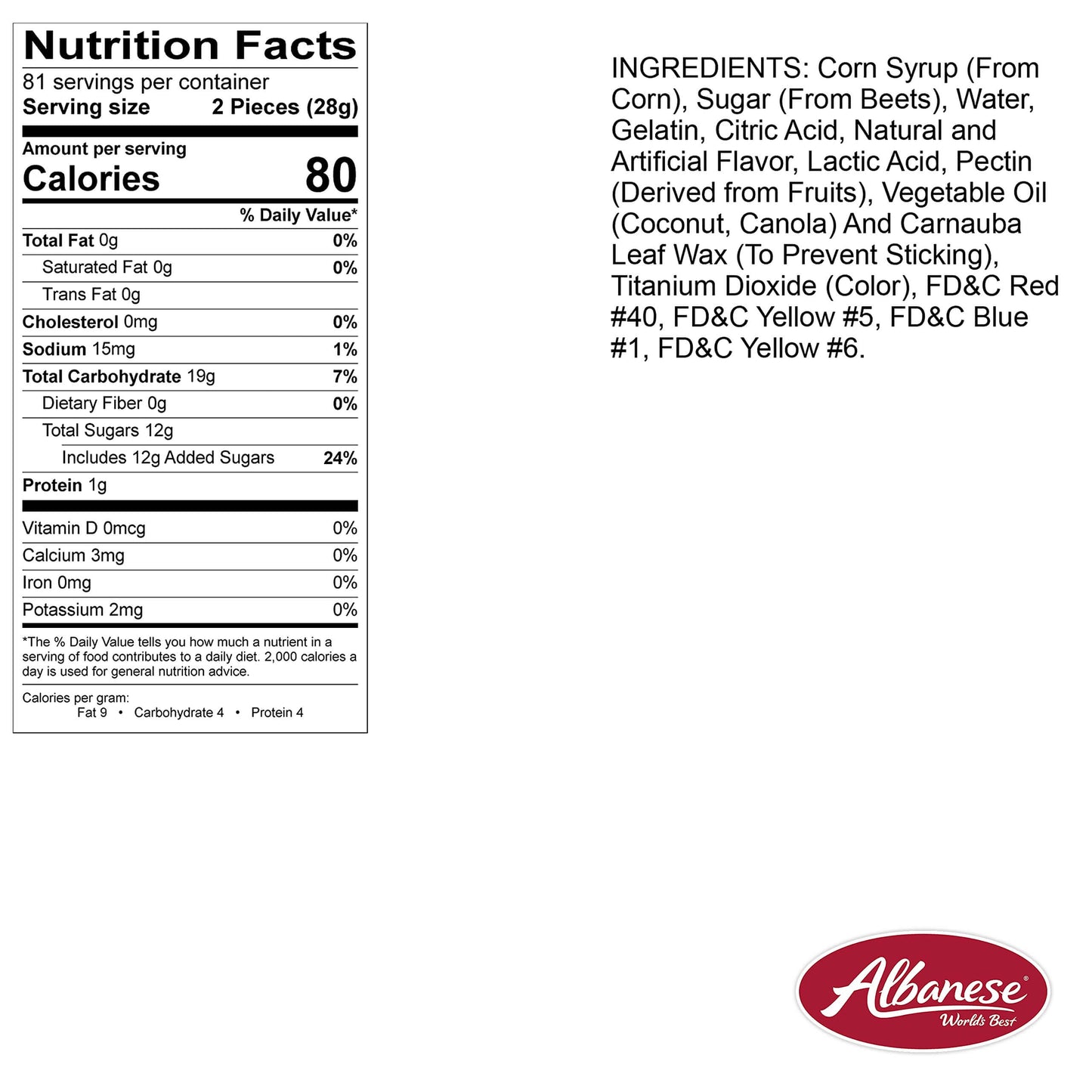 Trending  Albanese World's Best Gummi Candy - 5 Pound Bulk Bags - Multiple Varieties