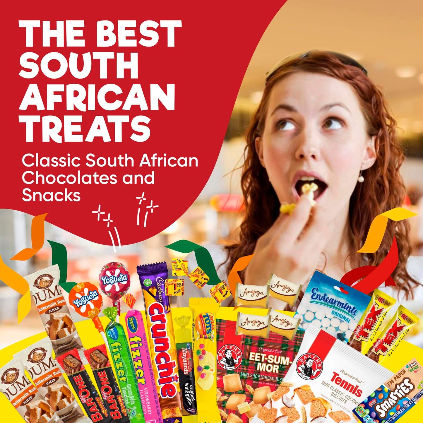 Premium South African Snack Box - 36 Authentic Treats & Confectionery