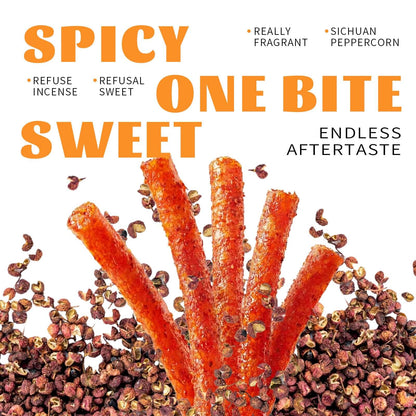 TikTok Viral - Chinese Latiao Spicy Gluten Strips, Authentic Vegan Snack 5.5oz | Wei Long