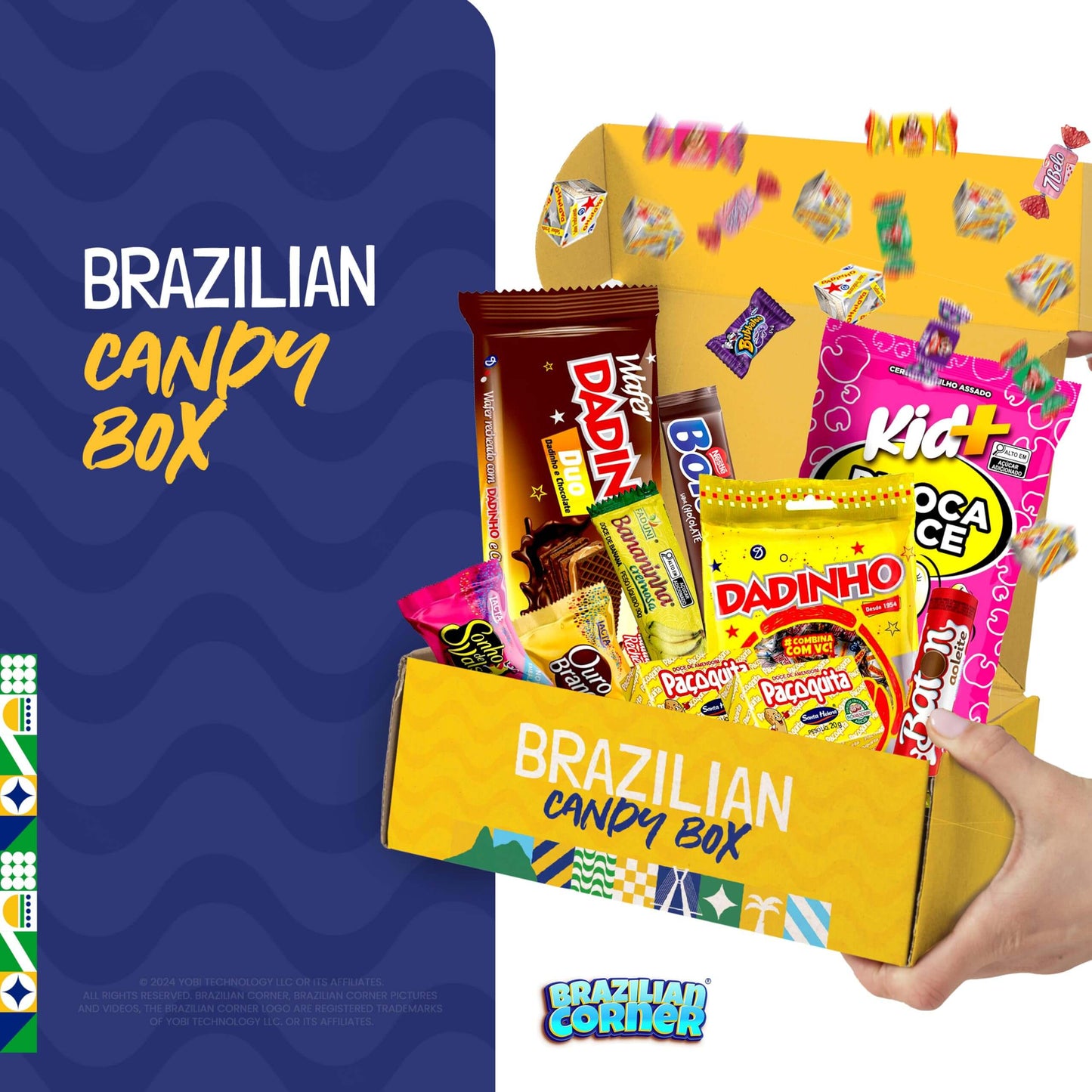 TikTok Viral Brazilian Candy Variety Box - 40 Authentic Treats & Chocolates